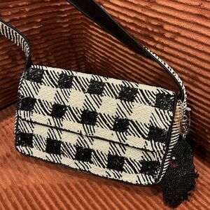 Viral Handmade Beaded Checkered Bag